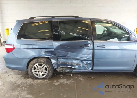 2007 Honda Odyssey Ex from USA, damaged, VIN 5FNRL384X7B020548